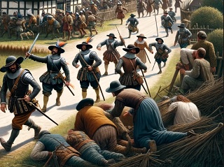 plunderende soldaten