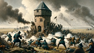Friesland aanval op stins