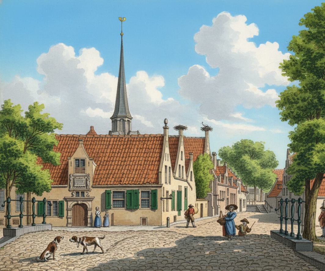 Het Diaconie weeshuis lag tegenover het oudste café van Nederland, de Bogt van Guné in de Vijverstraat. In het weeshuis kon ieder kind terecht zolang de ouders maar lid waren van de Hervormde Kerk. In 1853 is het weeshuis verhuisd naar de Botniastins.